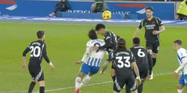 阿尔特塔谈布莱顿获得的点球:很失望