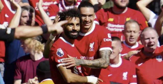 头牌搭档萨拉赫 努涅斯,英超双人组效率最高