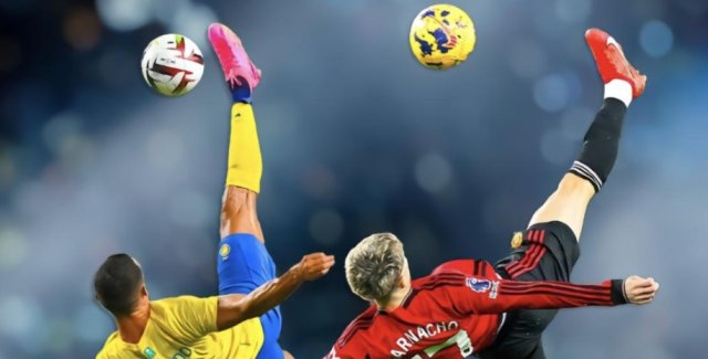 复刻鲁尼!加纳乔逆天倒钩一周年